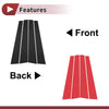 KIA Carens (2007-2012) Black 4 Pcs Door Pillar Window Trim