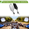 Motorcycle M8/M10 Rear View Mirror Polygonal Shape Black Aluminum