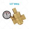 DN15 / 20 / 25 Brass Adjustable Water Pressure Reducing Valve with Gauge