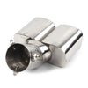 Universal Car Accessories Dual Steel Rear Exhaust Pipe Tail Muffler Tip