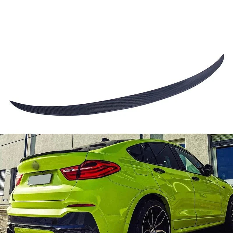 BMW X4 F26 G02 Real Carbon Fiber Rear Trunk Spoiler Wing Lip Fit (2018-2021)