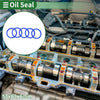 Automotive Oil Seal 53x63x6mm Rotary Shaft Seal TPU Blue 5 Pcs
