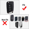 Skoda Karoq, VW Jetta Black 3 Button Key Fob Cover Case (2017-2022)