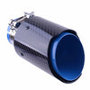 Car Exhaust - 2.5" Inlet, 3.5" Outlet 63mm Tail Pipe Tip (Fits Various Models)