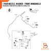 Ford Ranger PX T6, Mazda BT-50 Windscreen Washer Jet Nozzle (12-22)