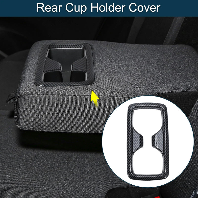 Toyota Harrier 80 Series Carbon Fiber Rear Cup Holder Cover