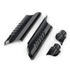 Harley Touring FLHT Fork Lower Leg Deflectors Shield Covers Black (2000-2013)