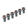 Bike Motorcycle 6pcs M6x10mm Titanium Torx Head Flange Screws