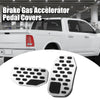 Ford F150 (2022) Silver Tone 2 x Car Brake Gas Accelerator Pedal Covers