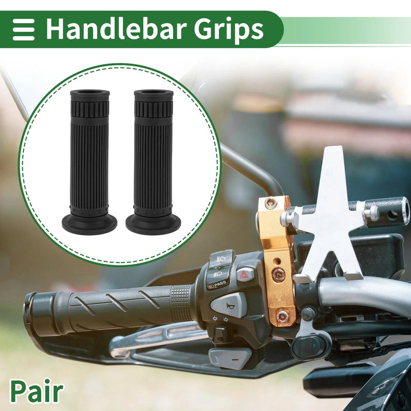 Motorcycle 7/8" 22mm Hand Grips Cover Handlebar TPU Black