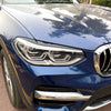 BMW X3 X4 G01 G02 (2018-2022) Gloss Black 2 x Headlight Eyelid Trim