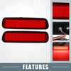 Lexus LX470 2 x Rear Bumper Reflector LED Brake Tail Lights (1998-2007)