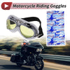 1 x Set Motorcycle Riding Goggles Yellow Lens White Frame Cycling Sunglasses