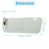 Mazda 3 Front Left Sun Visor Gray (2010-2013)