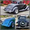 Ford Model 33-36, 40 Base Car, Red Lens Tail Light Assembly (1933-1936)