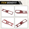 Jeep Wrangler JL JLU (2018-2024) Carbon Fiber Red 4WD Gear Shift Panel Cover