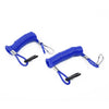 Boats Lanyard Safety Rope 2 x Floating Safety Ropes Blue Spring Hook