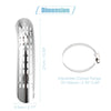 Motorcycle Set 1 Curve Exhaust Heat Shield 20mm-70mm Clamps Silver Tone
