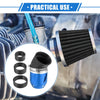 Universal Motorcycle Air Filter 26/35/42/48mm ID 90x60mm Aluminum Blue