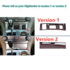 Toyota Highlander Wood Grain Carbon Console Panel Trim Cover (2008–2013)