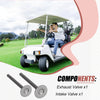 Club Car 341cc Gas Golf Cart 2 x Exhaust Intake Valve (1984–1991)