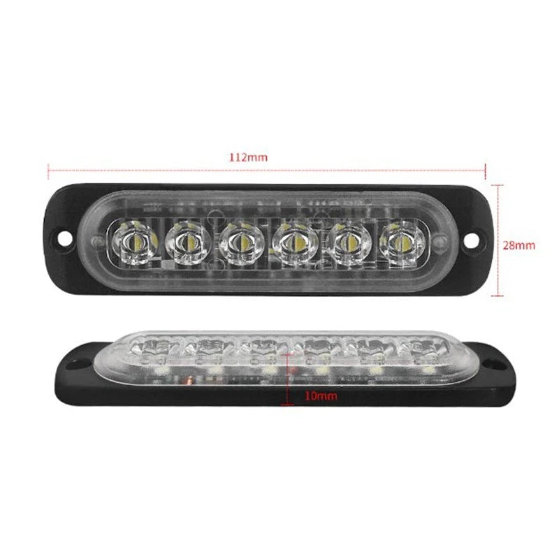 Universal 2 x 12V Off-Road Fog Lamp LED Work Light Flood Light Accessory