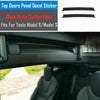 Tesla Model X / S 2 x Carbon Fiber Center Console Wrap Vinyl Sticker Trim