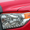 Toyota Tundra Red Carbon Fiber Headlight Eyebrow Trim (2014-2018)