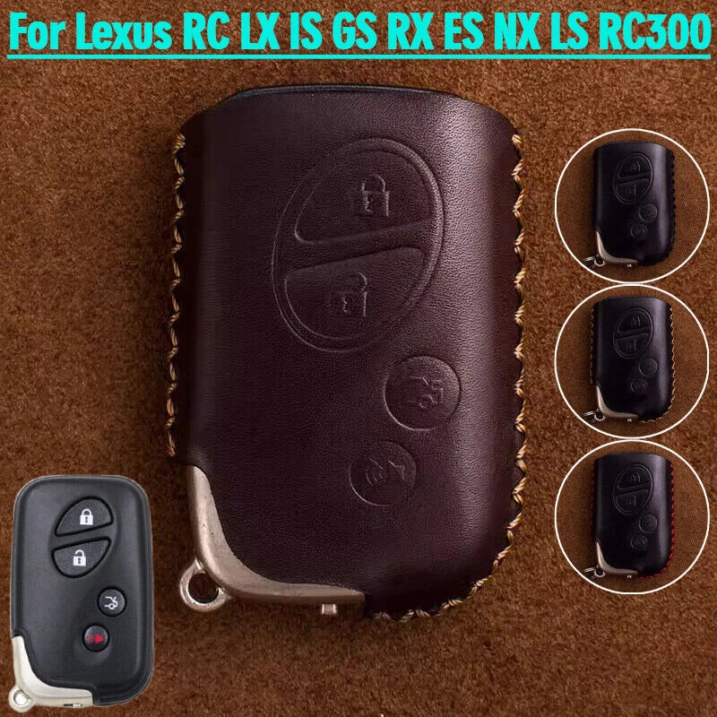 LEXUS ES GS RX RC RX350 ES350 IS350 Leather Car Key Fob Case Cover