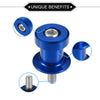 Motorcycle Pair 6mm CNC Swing Arm Spools Sliders Stand Blue