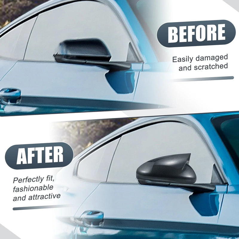 Ford Mustang Carbon Fiber Rearview Mirror Cover Overlay