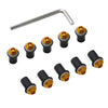 Honda Suzuki Kawasaki Yamaha 10pcs Windscreen Windshield Bolts Nuts Screws