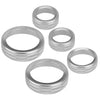 Ford Maverick 5 x Silver Air Condition Audio Switch Knob Trim Rings
