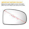 Toyota Prius Right Side Mirror Glass Back Heated (2009–2016)
