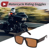 1 Pc Motorcycle Riding Goggles Brown Lens Brown Frame Tri-acetel Cellulose