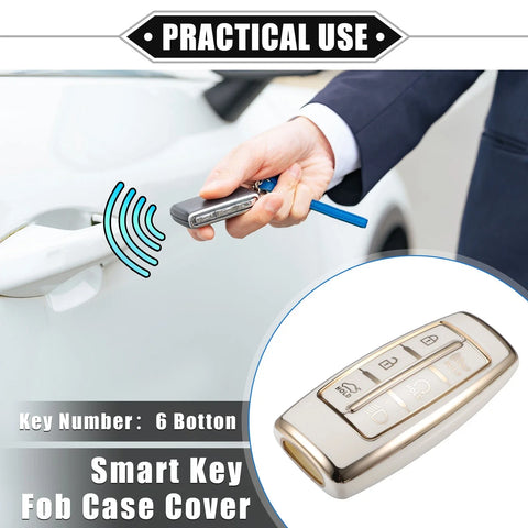 Hyundai 6 x Buttons Key Fob Cover TPU Remote Case ( Specified)