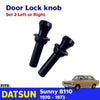 Door Lock Knob Black Pair Fits Datsun 1200 Sunny B110 2D 4D Sedan 1970-73 D03