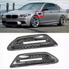 BMW M5 F10 2011-2016 100% Carbon Fiber Side Fender Grille Vent Cover Replace