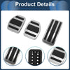 Peugeot 208 (2013-2018) Silver Tone Manual Footrest Pedals Cover Set