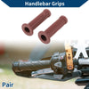 Motorcycle 7/8" 22mm Hand Grips Cover Rubber Deep Brown