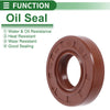 Oil Seal 22x45x10mm Brown 5 Pcs Seal Ring Rotary Shaft Seal FKM Rubber