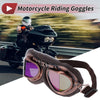 Motorcycle Riding Goggles Multicolour Lens Brown Frame Cycling Sunglasses