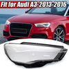 Audi A3 2013-2016 Front Right Headlight Lens Shell Cover (2 x)