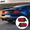 Dodge Ford Mustang (2015-2016) Black OLED Tail Lights Assembly