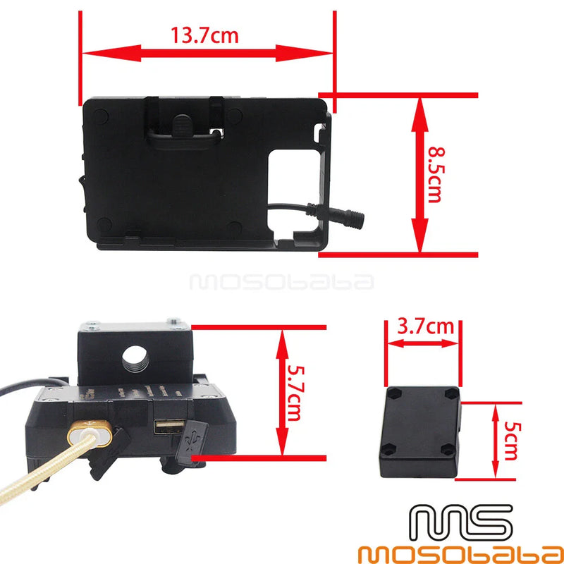 BMW R1200GS F700 Mobile Phone Holder Mount (2013-2020)