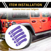 Jeep Wrangler JL JLU Set of 2 Door Tailgate Handle Covers (2018-2022)
