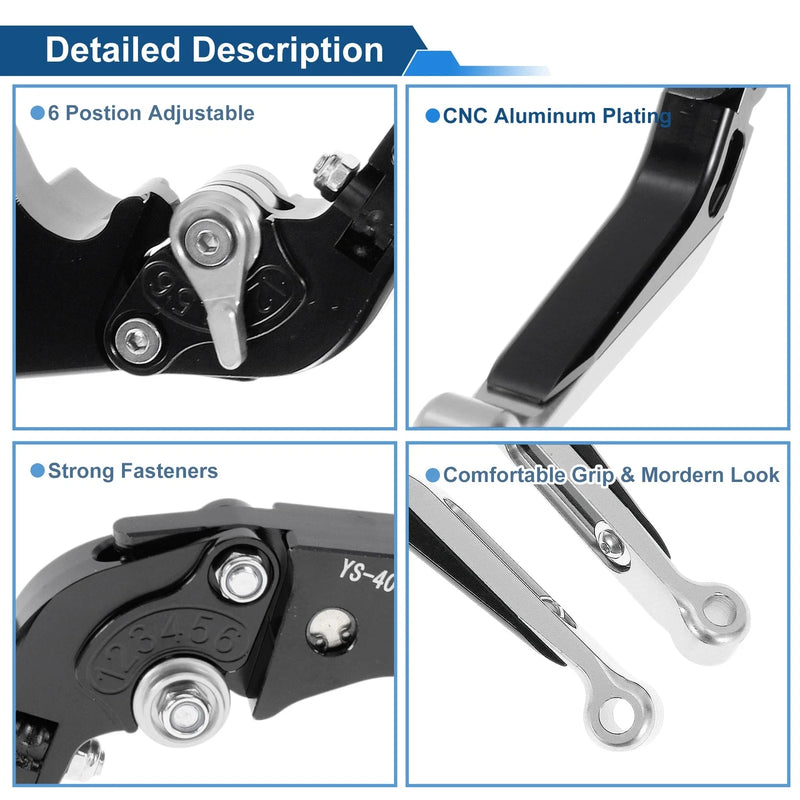 Honda CBR600RR (2007-2016) 1 Pair Adjustable Brake Clutch Lever
