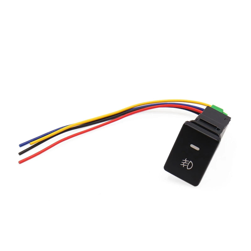 Toyota Black Plastic ON/OFF Push Button Foglight Switch Wiring Harness