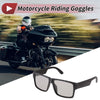 Motorcycle 1Pc Motorcycle Gray Lens Black Frame Tri-acetel Cellulose