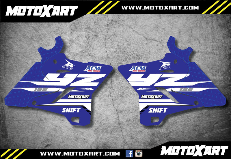 Yamaha YZ 125 (2015-2021) Graphics Decals Reflex Radiator Stickers